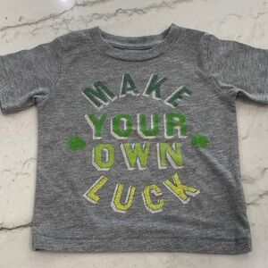 Peek Gray T-Shirt with Green and Yellow Print